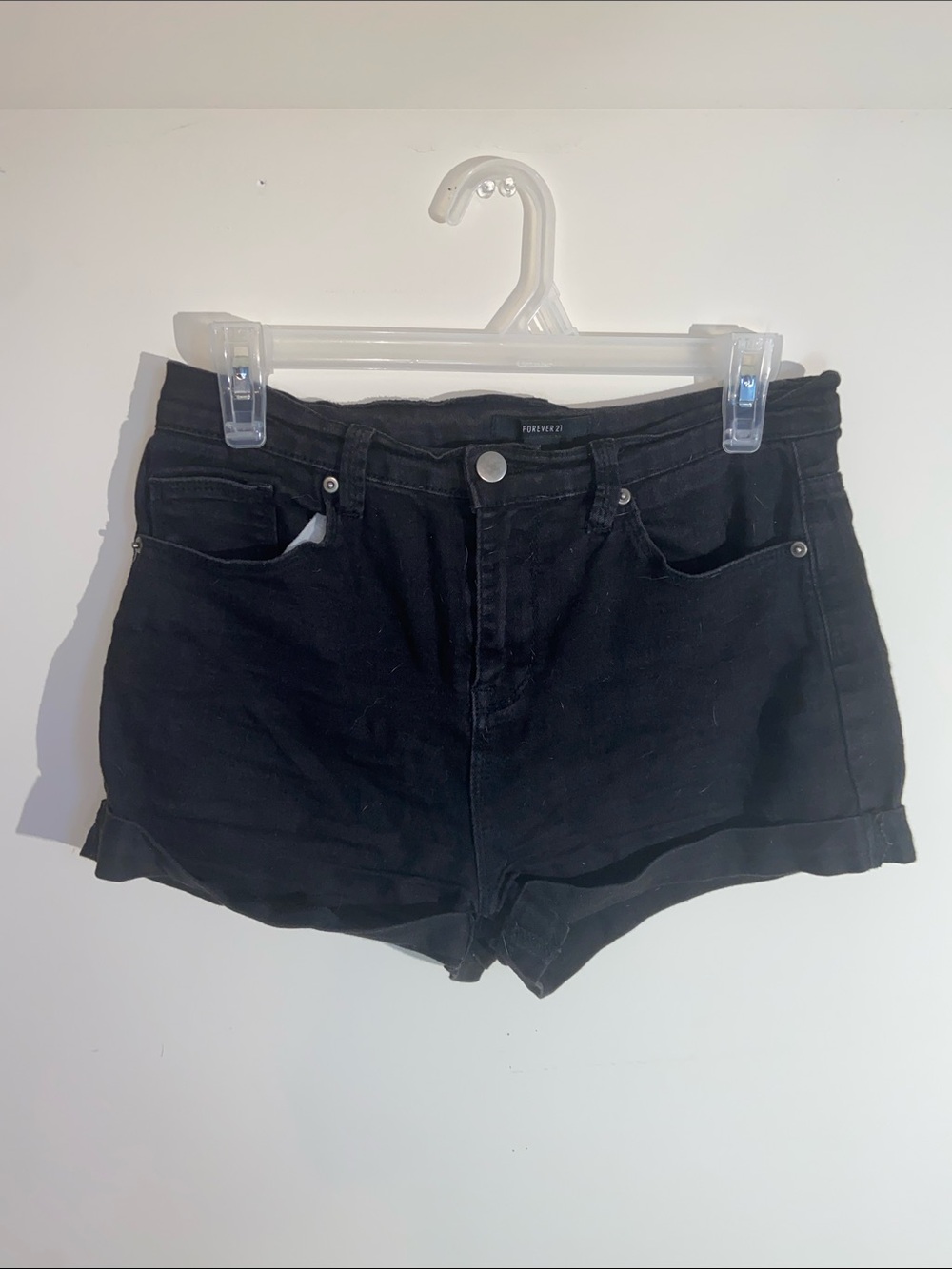 Forever 21 Black High Rise Shorts Size 28